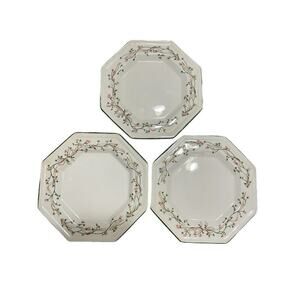 Johnson Brothers Bread Plate Eternal Beau 6" Octagonal Made in England Lot Of 3